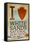 I Heart White Sands National Monument, New Mexico-Lantern Press-Framed Stretched Canvas