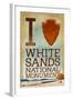 I Heart White Sands National Monument, New Mexico-Lantern Press-Framed Art Print