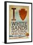 I Heart White Sands National Monument, New Mexico-Lantern Press-Framed Art Print