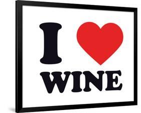 I Heart Wine-null-Framed Giclee Print