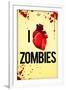 I Heart Zombies-null-Framed Art Print