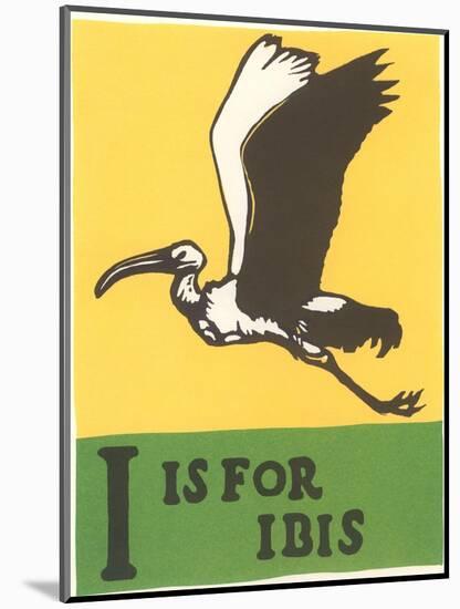 I is for Ibis-null-Mounted Art Print