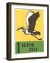 I is for Ibis-null-Framed Art Print