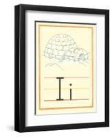 I Is for Igloo-null-Framed Art Print