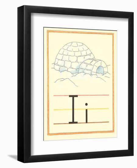 I Is for Igloo-null-Framed Art Print