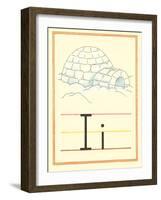 I Is for Igloo-null-Framed Art Print