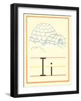 I Is for Igloo-null-Framed Art Print