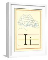 I Is for Igloo-null-Framed Art Print