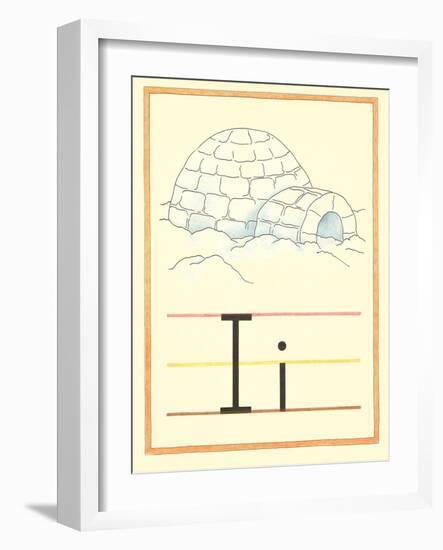 I Is for Igloo-null-Framed Art Print