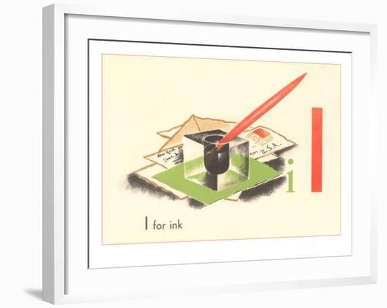 I is for Ink-null-Framed Art Print