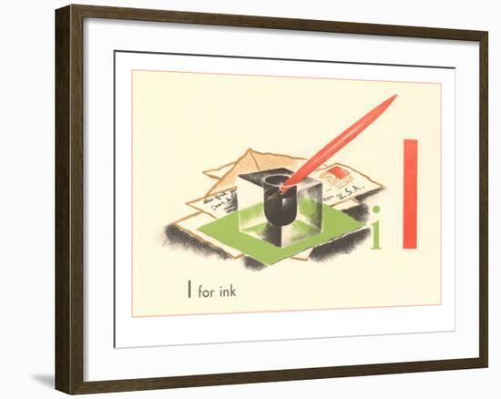 I is for Ink-null-Framed Art Print