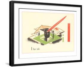 I is for Ink-null-Framed Art Print