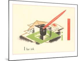 I is for Ink-null-Mounted Art Print