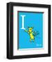 I is for Itchy (blue)-Theodor (Dr. Seuss) Geisel-Framed Art Print