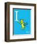 I is for Itchy (blue)-Theodor (Dr. Seuss) Geisel-Framed Art Print