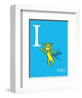 I is for Itchy (blue)-Theodor (Dr. Seuss) Geisel-Framed Art Print