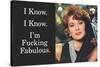 I Know I'm Fucking Fabulous Funny Poster-Ephemera-Stretched Canvas