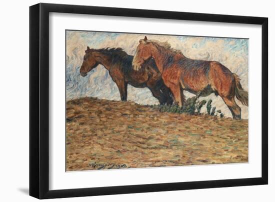 I Kvafvande blast, Motiv fran Oland , 1908-Nils Kreuger-Framed Giclee Print