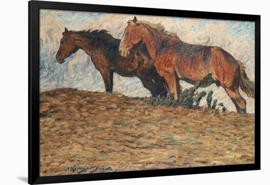 I Kvafvande blast, Motiv fran Oland , 1908-Nils Kreuger-Framed Giclee Print