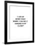 I Like My Money-Design Fabrikken-Framed Art Print