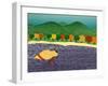 I Like Sticks Autumn 2 Yellow Lab-Stephen Huneck-Framed Giclee Print