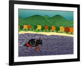 I Like Sticks Autumn 2-Stephen Huneck-Framed Giclee Print