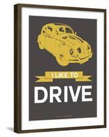 I Like to Drive Beetle 1-NaxArt-Framed Art Print