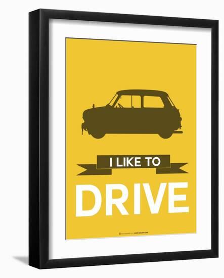 I Like to Drive Mini Cooper 1-NaxArt-Framed Art Print