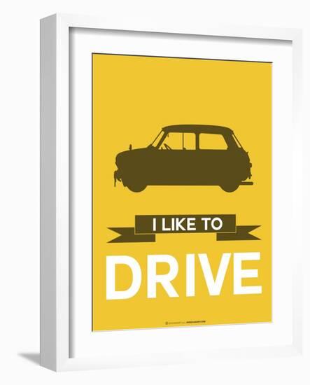 I Like to Drive Mini Cooper 1-NaxArt-Framed Art Print