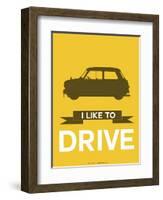 I Like to Drive Mini Cooper 1-NaxArt-Framed Art Print