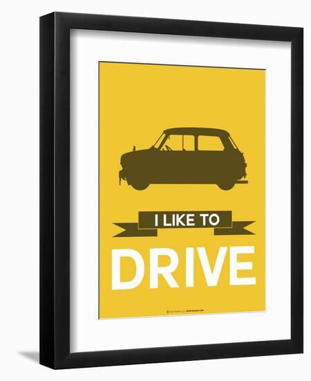 I Like to Drive Mini Cooper 1-NaxArt-Framed Art Print