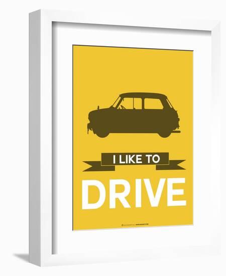 I Like to Drive Mini Cooper 1-NaxArt-Framed Art Print