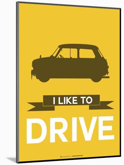 I Like to Drive Mini Cooper 1-NaxArt-Mounted Art Print