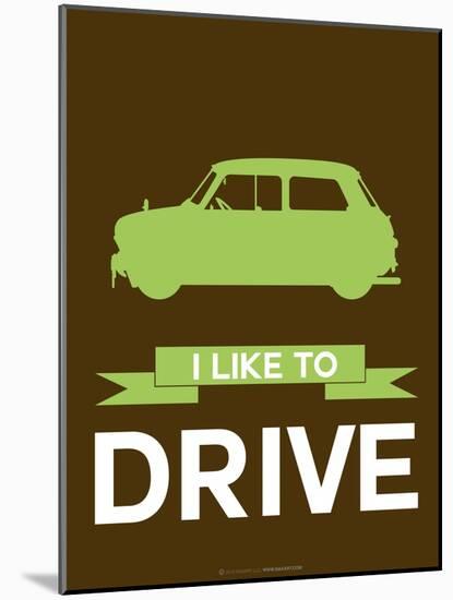 I Like to Drive Mini Cooper  2-NaxArt-Mounted Art Print