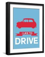 I Like to Drive Mini Cooper 3-NaxArt-Framed Art Print