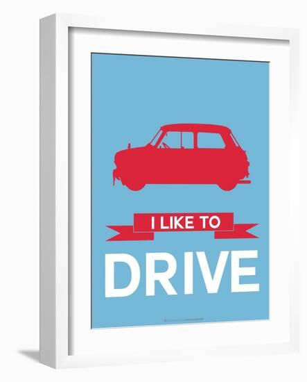 I Like to Drive Mini Cooper 3-NaxArt-Framed Art Print