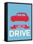 I Like to Drive Mini Cooper 3-NaxArt-Framed Stretched Canvas