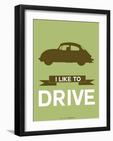 I Like to Drive Porsche 1-NaxArt-Framed Art Print