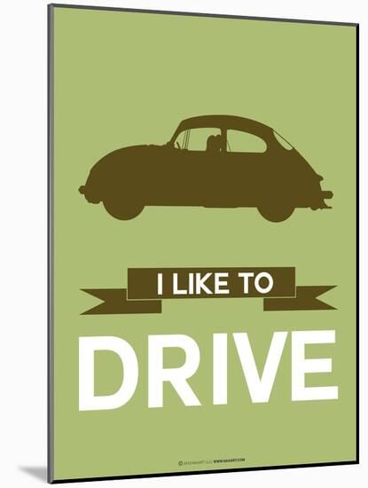 I Like to Drive Porsche 1-NaxArt-Mounted Art Print