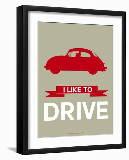 I Like to Drive Porsche 2-NaxArt-Framed Art Print