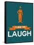 I Like to Laugh 2-NaxArt-Framed Stretched Canvas