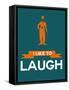 I Like to Laugh 2-NaxArt-Framed Stretched Canvas