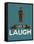 I Like to Laugh 3-NaxArt-Framed Stretched Canvas