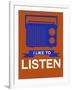 I Like to Listen 1-NaxArt-Framed Art Print