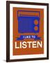 I Like to Listen 1-NaxArt-Framed Art Print