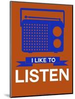 I Like to Listen 1-NaxArt-Mounted Art Print