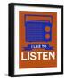 I Like to Listen 1-NaxArt-Framed Art Print