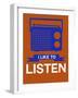 I Like to Listen 1-NaxArt-Framed Art Print