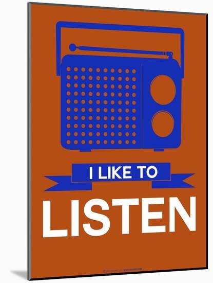 I Like to Listen 1-NaxArt-Mounted Art Print