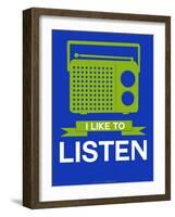 I Like to Listen 2-NaxArt-Framed Art Print